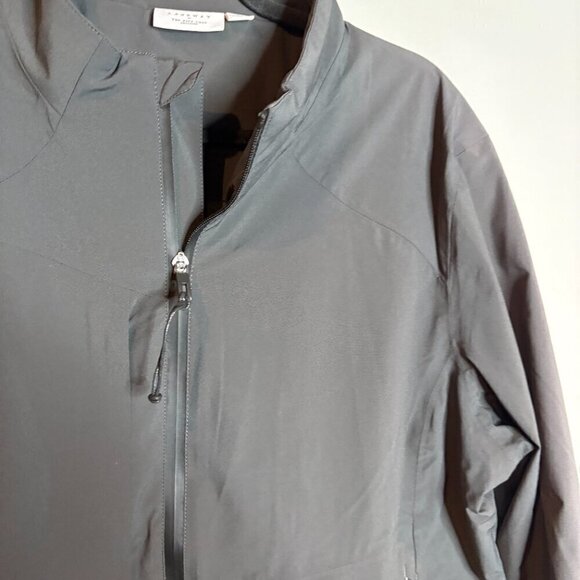 Landway x The City Luxe charcoal grey fleece lined jacket - Picture 2 of 6